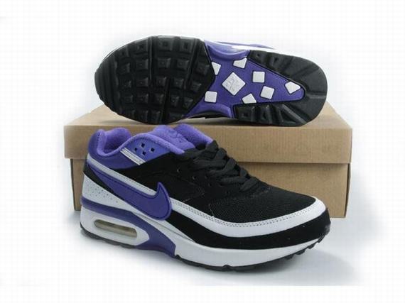 New Men\'S Nike Air Max Black/White/Purple